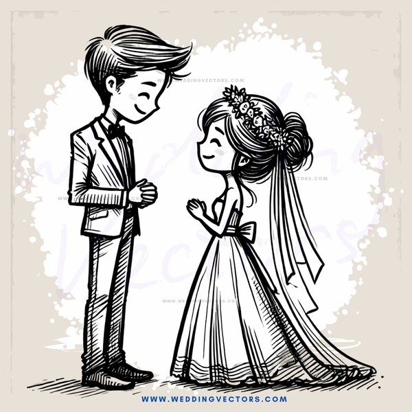 a newlywed couple smiling for their picture
