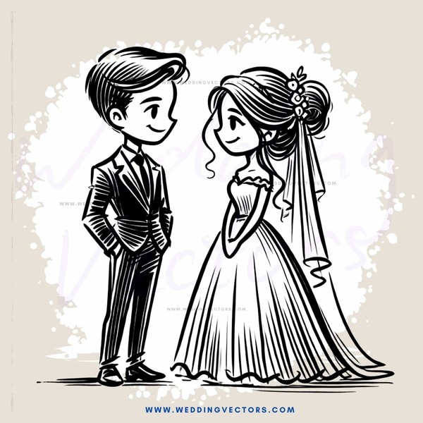 a bride and groom are posing for their picture