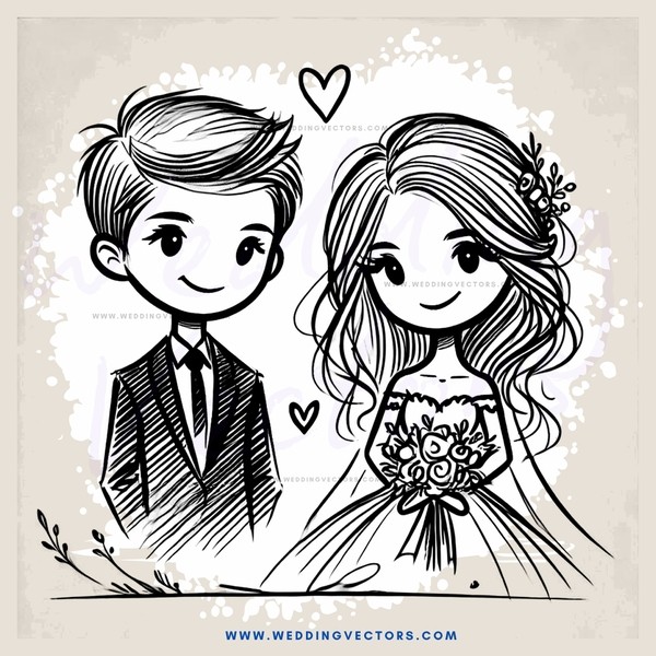 wedding bride and groom picture