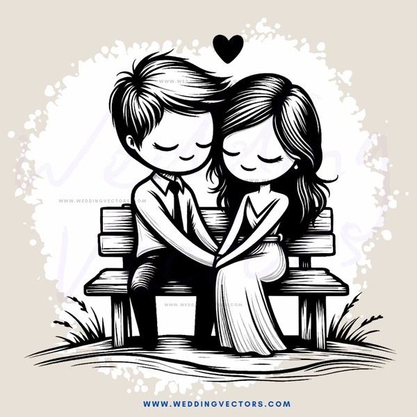 a couple sitting on a bench together