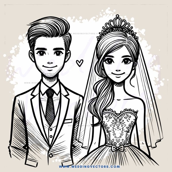a man and woman portrait