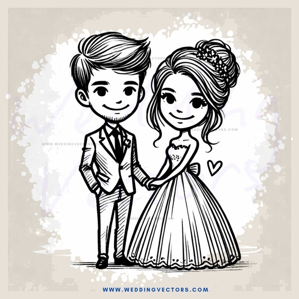 young couple posing for picture
