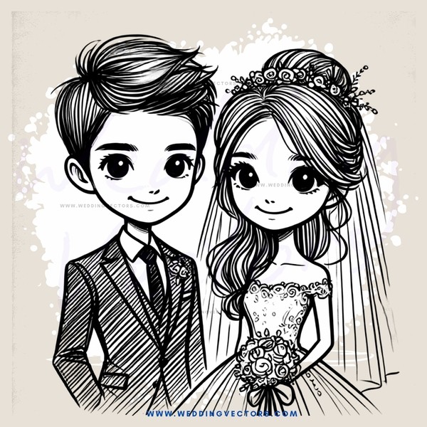 the bride and groom pose for their wedding pictures