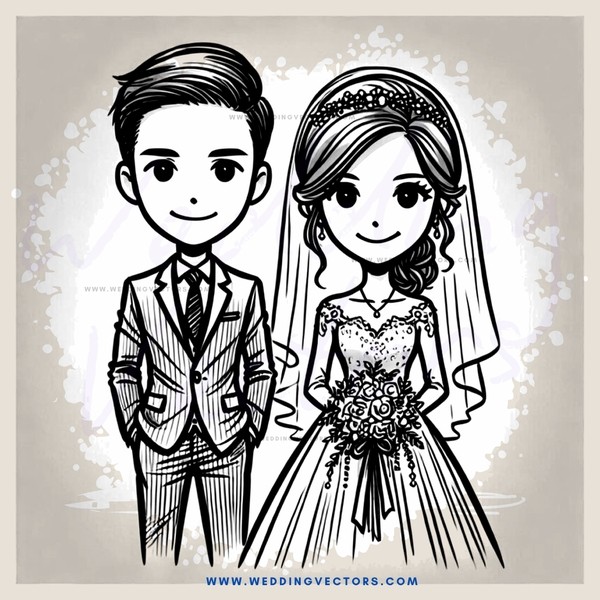 a bride and groom preparing for their wedding