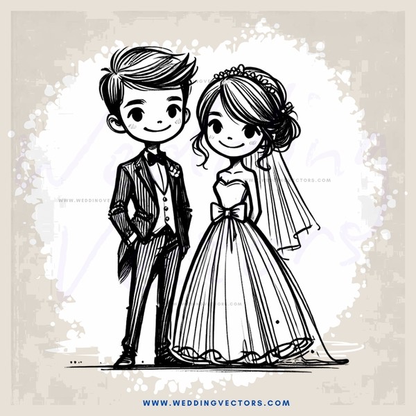the couple's wedding day