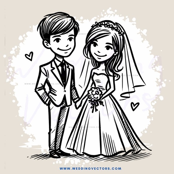 a bride and groom share their smiles
