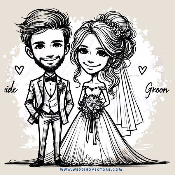 groom and bride picture