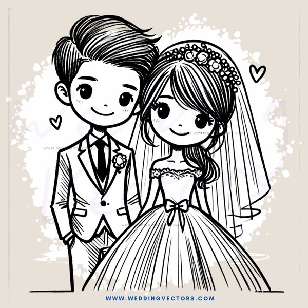wedding bride and groom