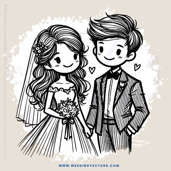 wedding cartoon