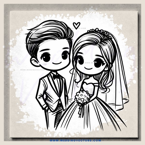 wedding cartoon