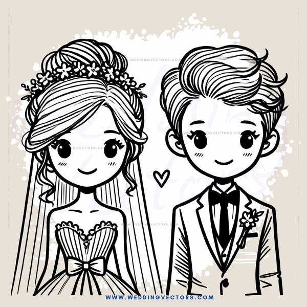 wedding couple portrait