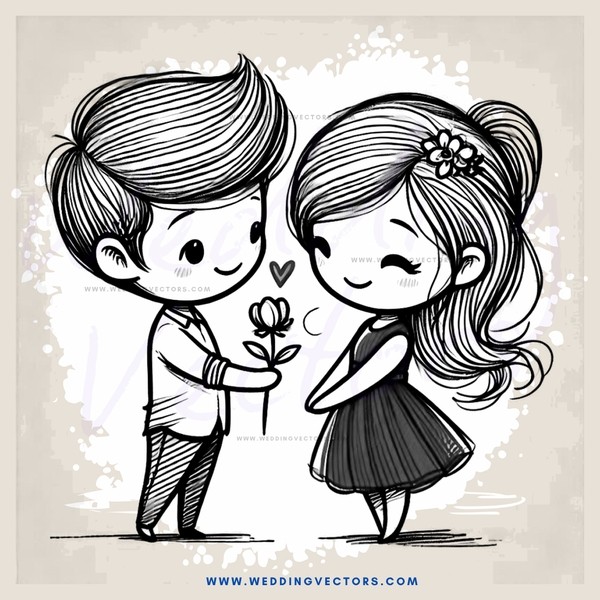 boy and girl drawing