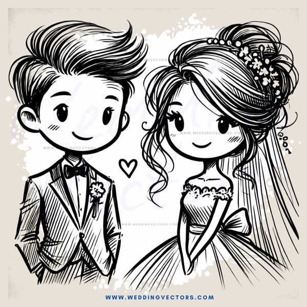 boy and girl smiling together at wedding