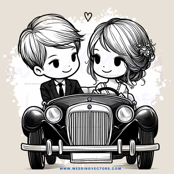 the wedding car