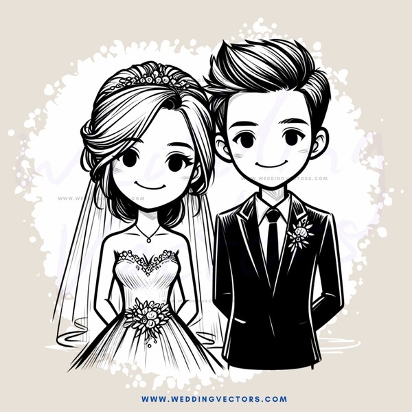 a wedding ringtone featuring an animated couple