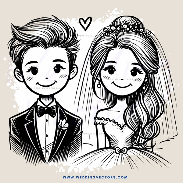 groom and bride smile for their picture