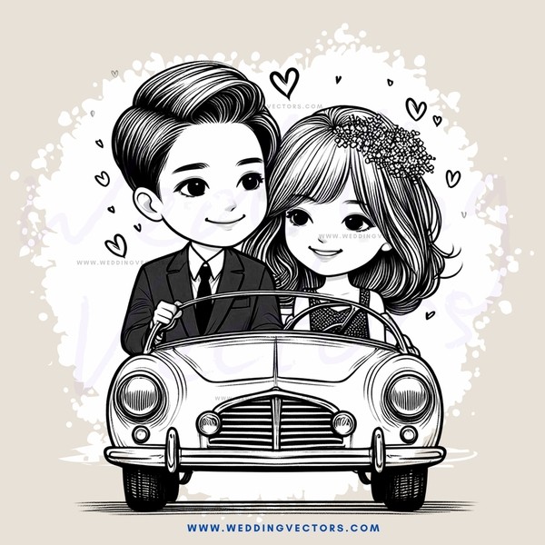 a couple in a car together