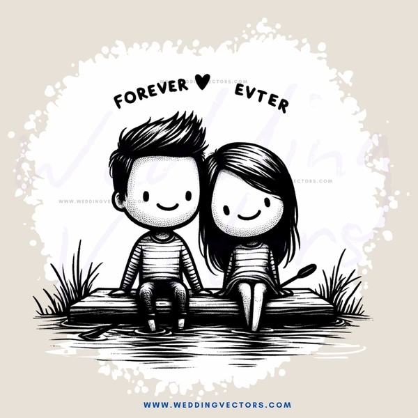 couple on a rock by the water