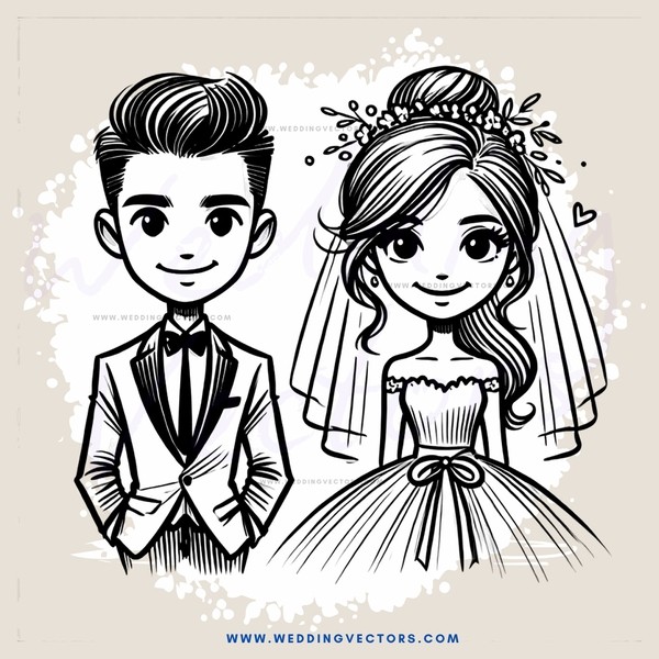 the couple's wedding day