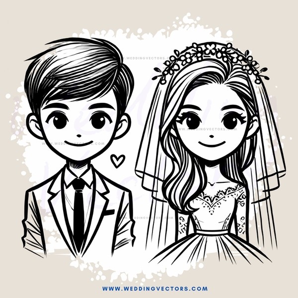 a young couple's portrait