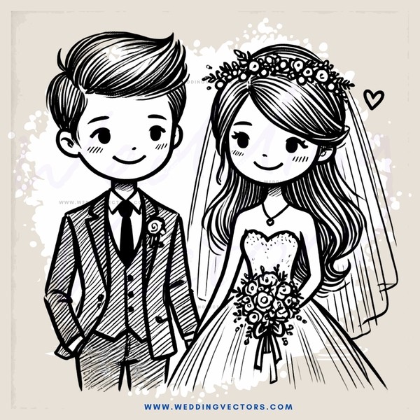 boy and girl at wedding
