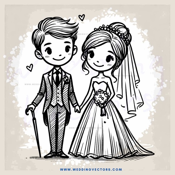 wedding couple posing for picture