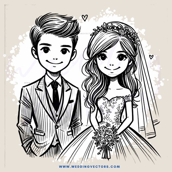 a happy couple getting married