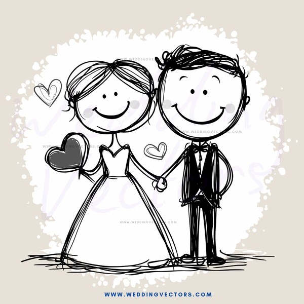 happy couple drawing close to each other