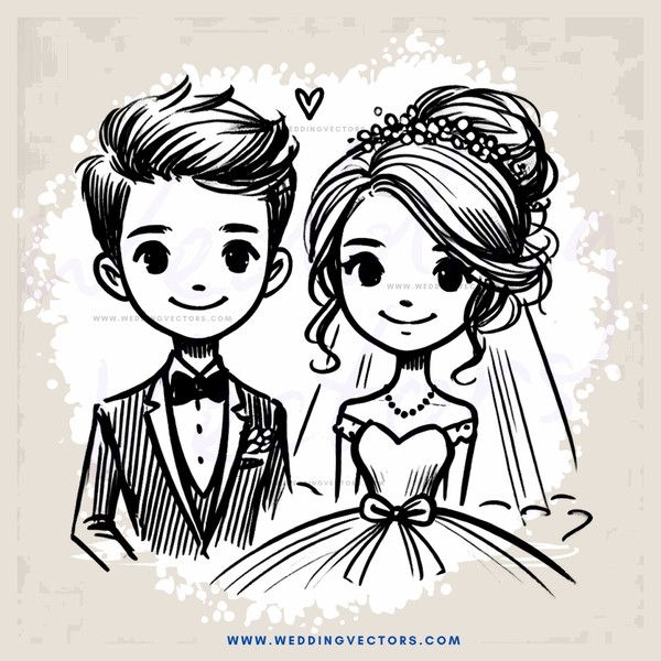a boy and girl getting married