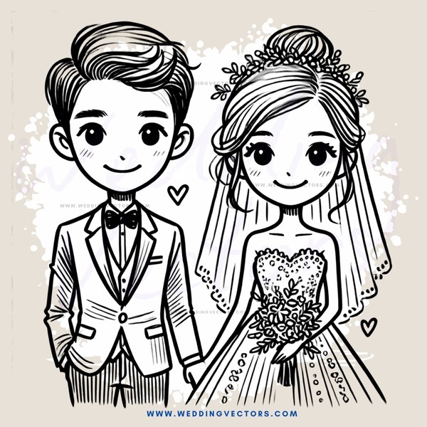 the newly married couple