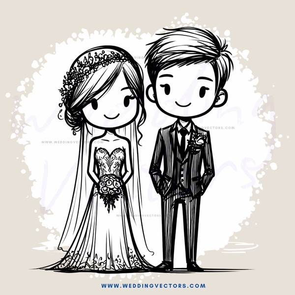 couple on their wedding day