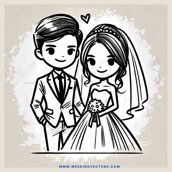 wedding couple posing for picture