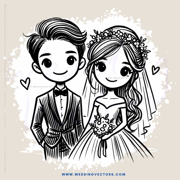 a young couple posing for their picture