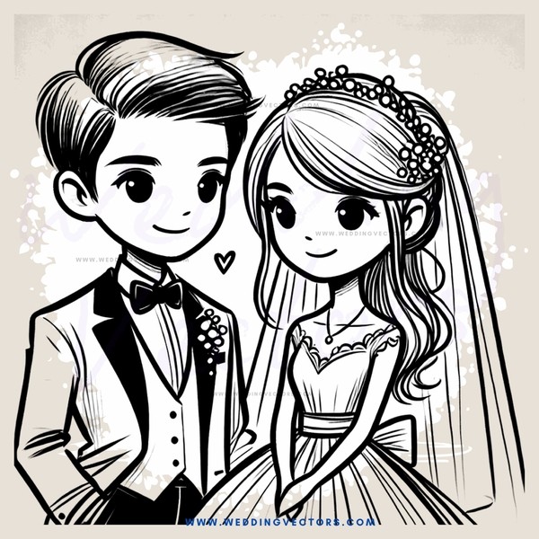 a bride and groom's picture
