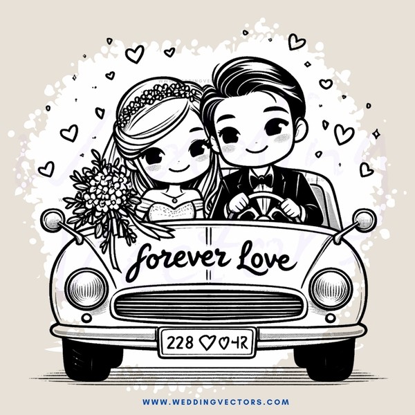 forever love couple in car