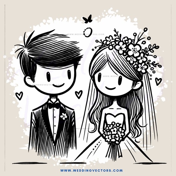 wedding cartoon