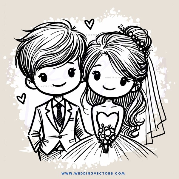 couple picture with wedding flower and gift box