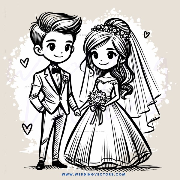 the bride and groom