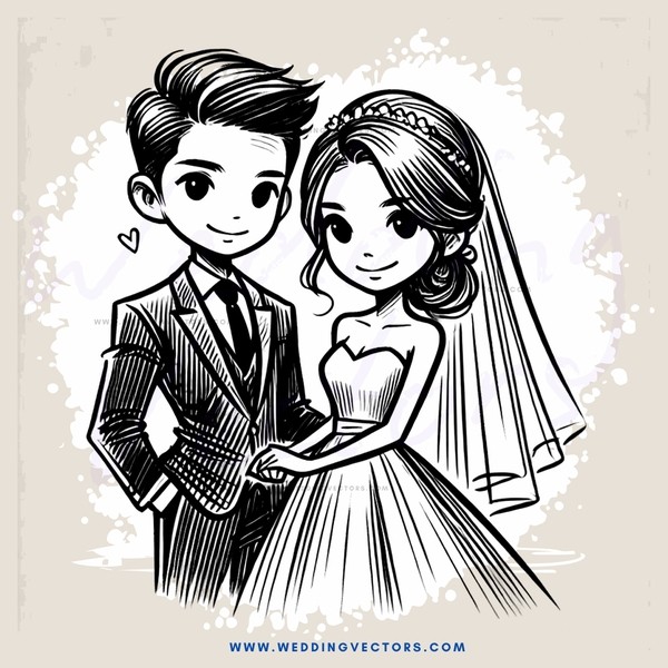 the newlyweds pose for their wedding picture