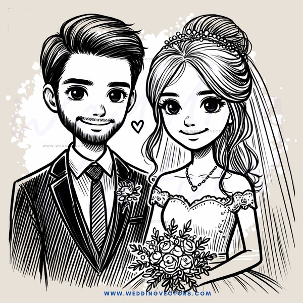 a couple's wedding day