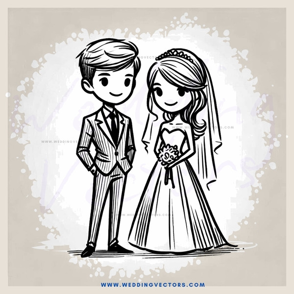 couple on their wedding day