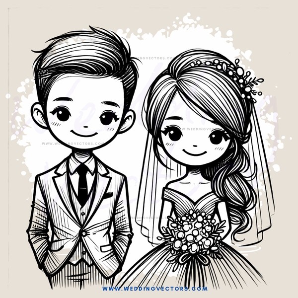 the groom and bride