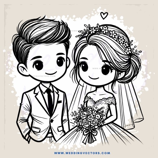 wedding engagement cartoon