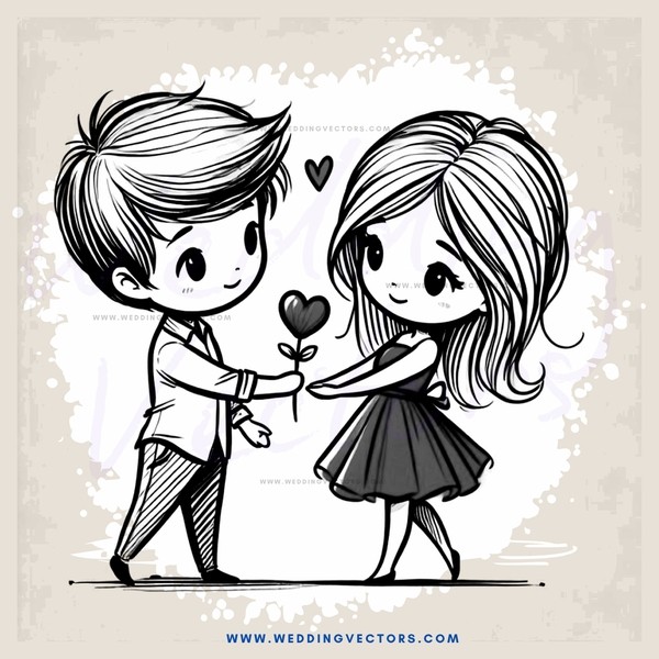 two people holding hands and hearts