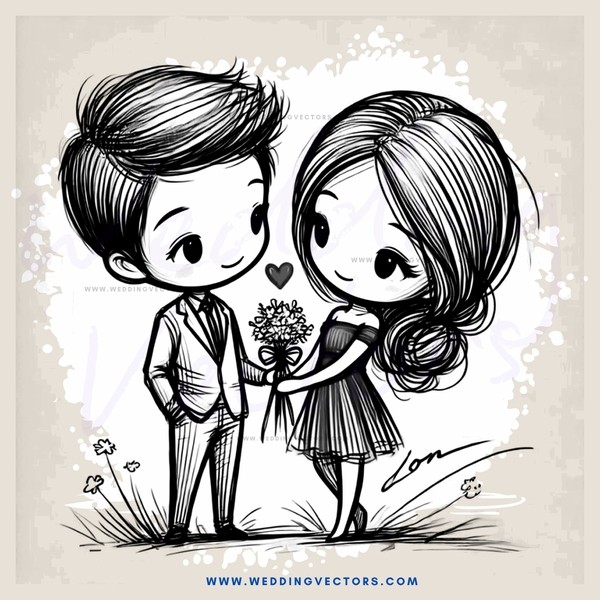 a young couple in love