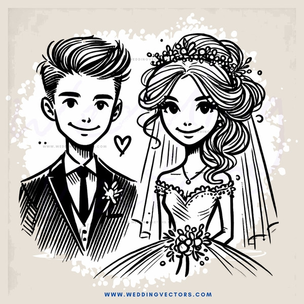 a bride and groom picture