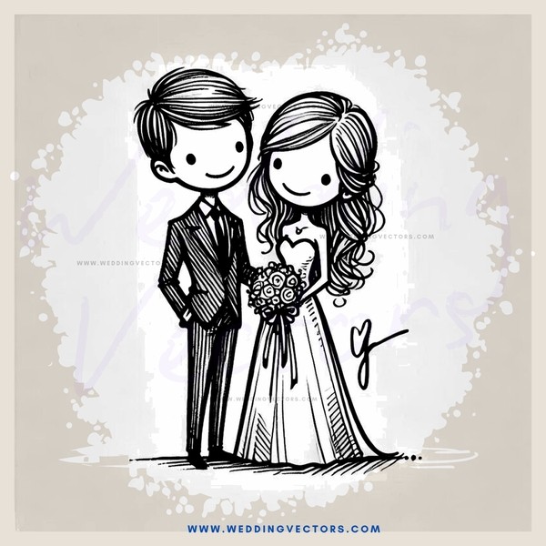 the groom and bride puzzle piece