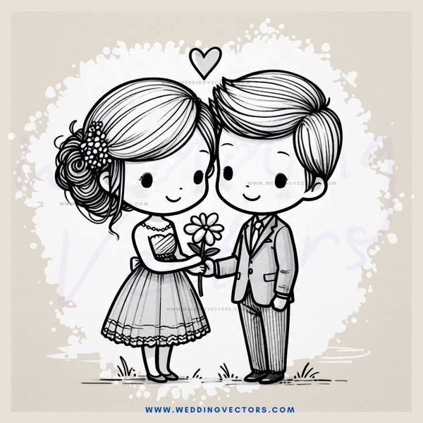 two people sharing a flower