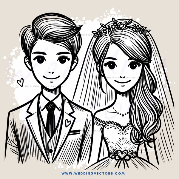 a couple's wedding day