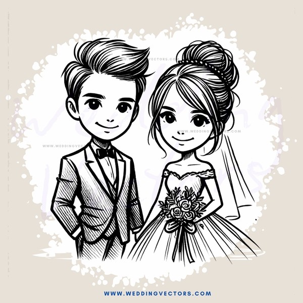 a boy and girl with gifts in their hands
